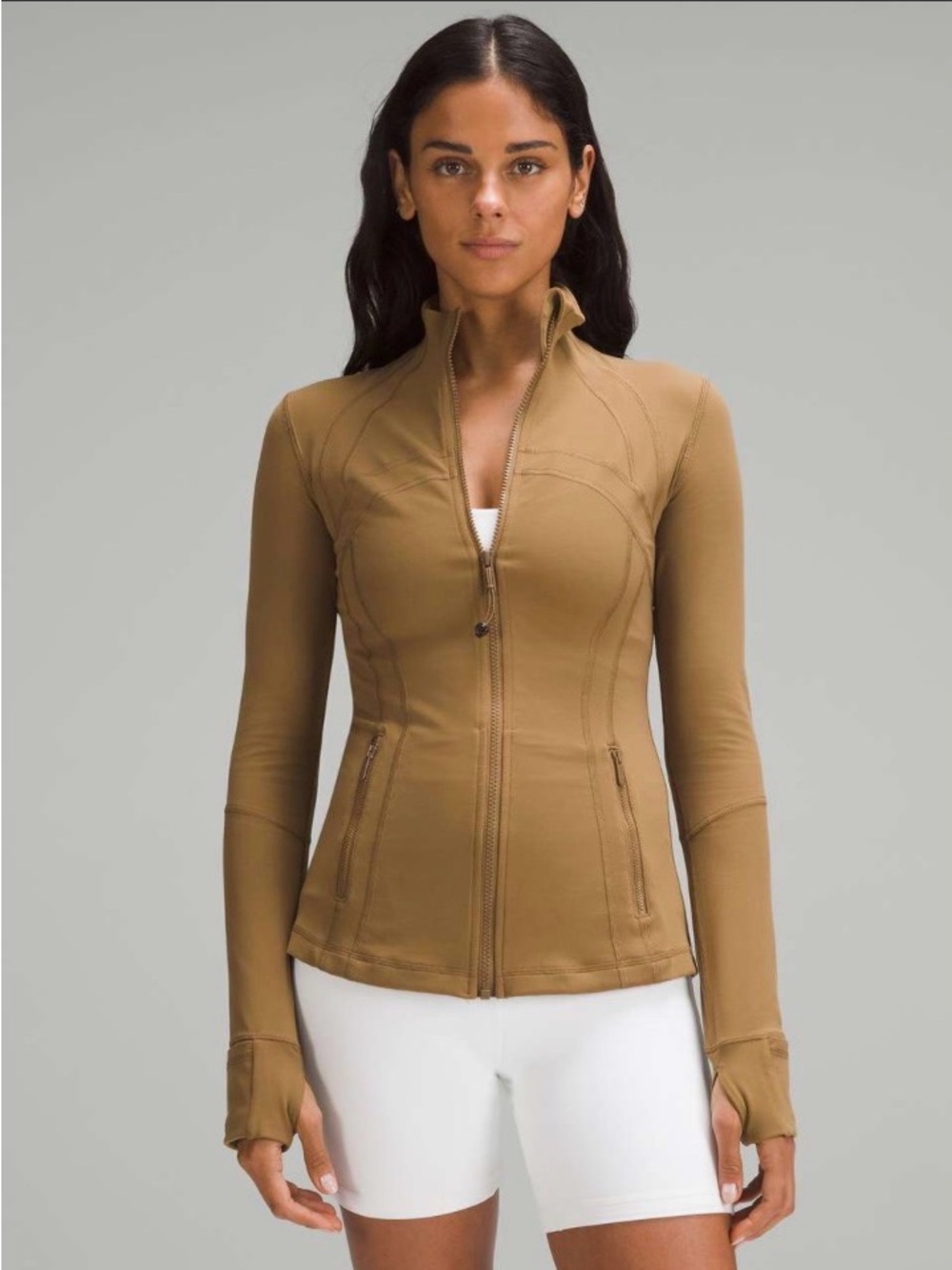 Lululemon Define Jacket Nulu Size 6 Brown Tan All Spice